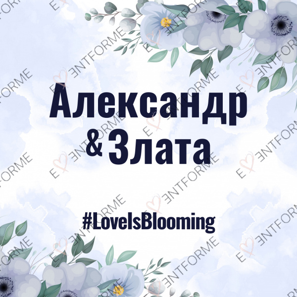 Социальные сети с голубыми цветами