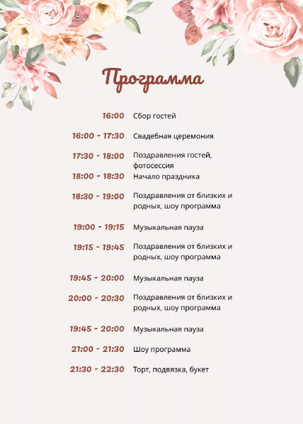 Программа с пионами